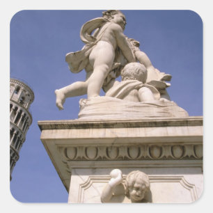 Europa, Italien, Toskana, Pisa. Piazza dei Quadratischer Aufkleber