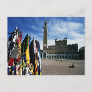 Europa, Italien, Toskana, Siena. Piazza del Postkarte