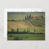 Europa, Italien, Toskana, Val d'Orcia, Toskana Postkarte (Vorne/Hinten)
