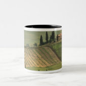 Europa, Italien, Toskana, Val d'Orcia, Toskana Zweifarbige Tasse (Mittel)