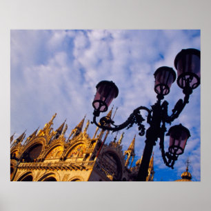 Europa, Italien, Venedig. Byzantinische Basilika u Poster