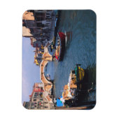 Europa, Italien, Venedig. Einfahrt von Schiffen Magnet (Vertikal)