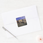 Europa, Italien, Venedig, Schiffsverkehr Rialto Quadratischer Aufkleber (Umschlag)