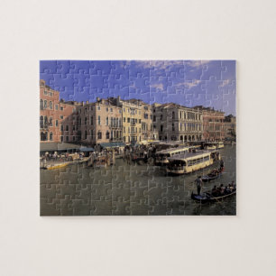 Europa, Italien, Venedig, Schiffsverkehr von Rialt Puzzle