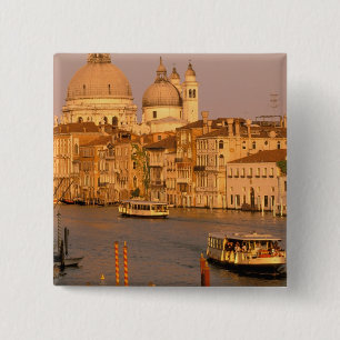Europa, Italien, Venetien, Venedig. Sonnenuntergan Button