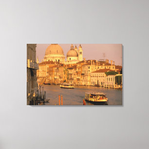 Europa, Italien, Venetien, Venedig. Sonnenuntergan Leinwanddruck