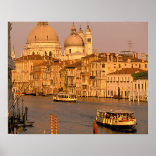 Europa, Italien, Venetien, Venedig. Sonnenuntergan Poster