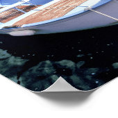 Europa, Italien, Vernazza. Frische bemalte Boote Poster (Ecke)