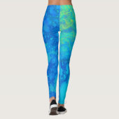 Europa JellyFish 3D-Fraktal Leggings (Rückseite)