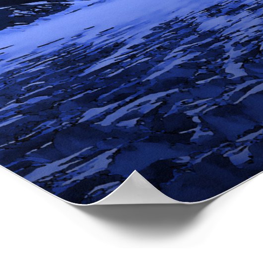 Europa Jupiter Moon Space Art Poster (Ecke)