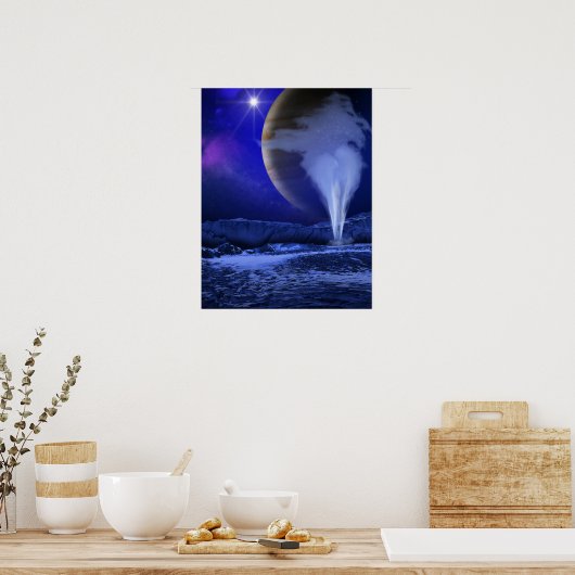 Europa Jupiter Moon Space Art Poster (Küche)