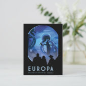 Europa Jupiter Moon Space Sci Fi Postkarte (Stehend Vorderseite)