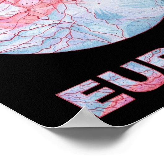 Europa Jupiters Moon 8 x 10 Art Poster Print (Ecke)