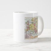 Europa-Karte| Dritter Kreuzzug Jumbo-Tasse (Vorderseite Rechts)