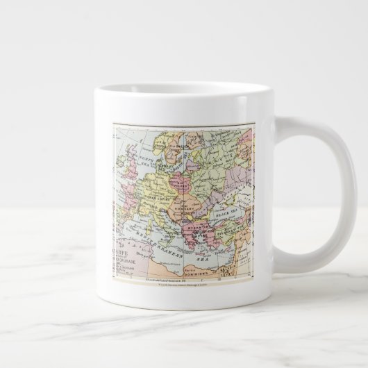 Europa-Karte| Dritter Kreuzzug Jumbo-Tasse (Rechts)