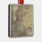 Europa-Karte durch Mitchell Silbernes Ornament (Rechts)