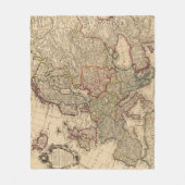 Europa-Karte Fleecedecke (Vorderseite)