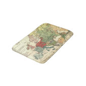 Europa-Karte-Länder - Weltantike Badematte (Schrägansicht)