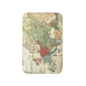 Europa-Karte-Länder - Weltantike Badematte (Vorderseite Vertikal)