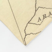 Europa-Karte-Länder - Weltantike Fleecedecke (Ecke)