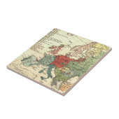 Europa-Karte-Länder - Weltantike Fliese (Seite)