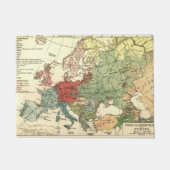 Europa-Karte-Länder - Weltantike Fußmatte (Vorderseite)