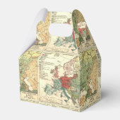 Europa-Karte-Länder - Weltantike Geschenkschachtel (Rückseite)