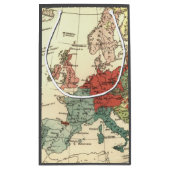 Europa-Karte-Länder - Weltantike Kleine Geschenktüte (Rückseite)