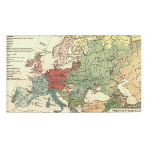 Europa-Karte-Länder - Weltantike Namenschild