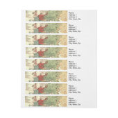 Europa-Karte-Länder - Weltantike Rundum-Adressaufkleber (Bogen)