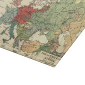 Europa-Karte-Länder - Weltantike Schneidebrett (Ecke)