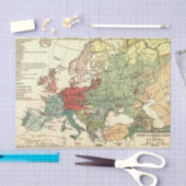 Europa-Karte-Länder - Weltantike Seidenpapier (Handwerk)