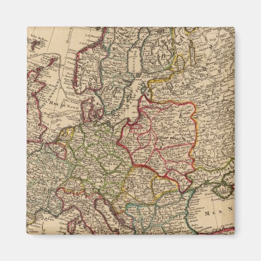 Europa-Karte Magnet (Vorne)