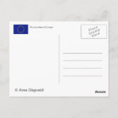 Europa-Karte Postkarte (Rückseite)