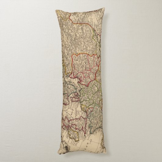 Europa-Karte Seitenschläferkissen (Rückseite (Vertikal))