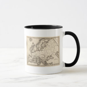 Europa-Karte Tasse