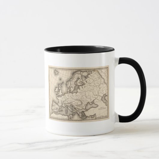 Europa-Karte Tasse (Rechts)