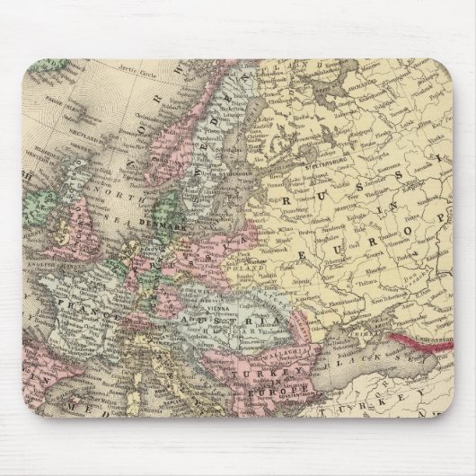 Europa-Karte von Mitchell Mousepad (Vorne)