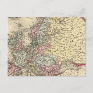 Europa-Karte von Mitchell Postkarte
