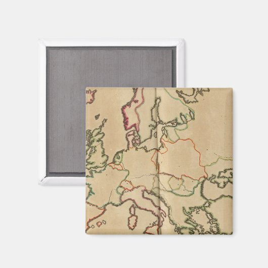 Europa-Klima Magnet (Vorderseite/Rückseite)