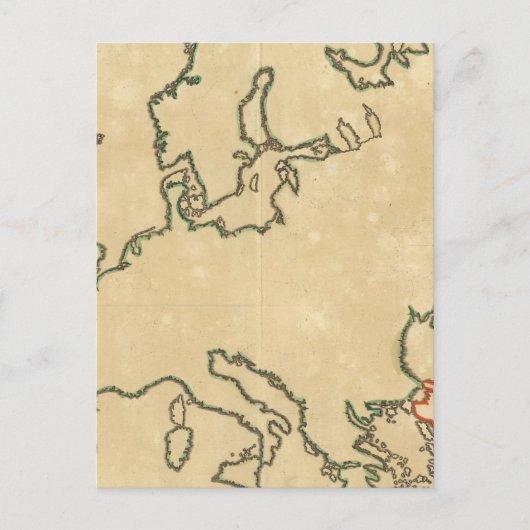 Europa Kontur 2 Postkarte (Vorderseite)