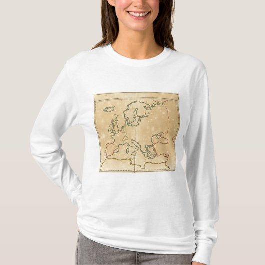 Europa-Kontur T-Shirt (Vorderseite)