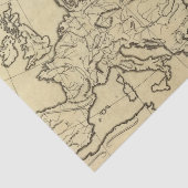 Europa-Konturkarte Seidenpapier (Ausschnitt)