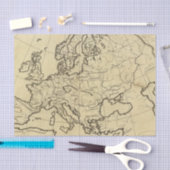 Europa-Konturkarte Seidenpapier (Handwerk)