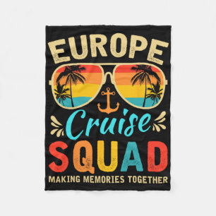 Europa-Kreuzfahrt-Gruppe 2025 Europäische zusammen Fleecedecke