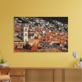 Europa, Kroatien. Die mittelalterliche, ummauerte  Leinwanddruck (Insitu (Wohnzimmer))