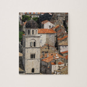 Europa, Kroatien. Mittelalterliche Stadtmauer von Puzzle