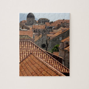 Europa, Kroatien. Mittelalterliche Stadtmauer von Puzzle