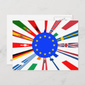 Europa, Land der aufsteigenden Sonne Postkarte (Vorne/Hinten)