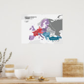 Europa laut Türkei Poster (Küche)